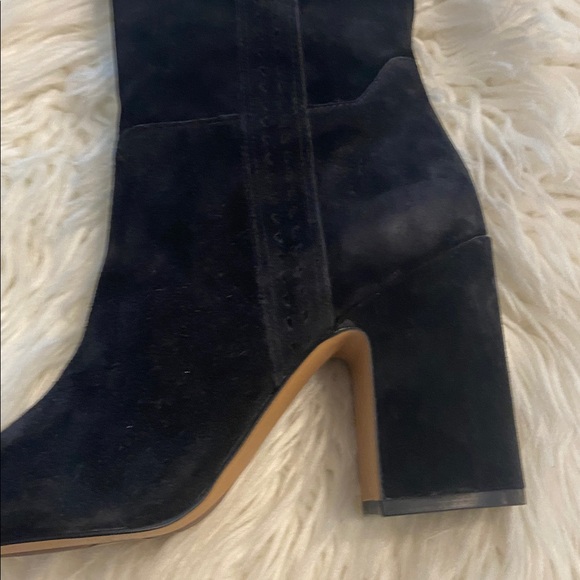Franco Sarto Black Over the Knee Suede Boots size 7.5 BNWOT see all photos - Picture 2 of 16